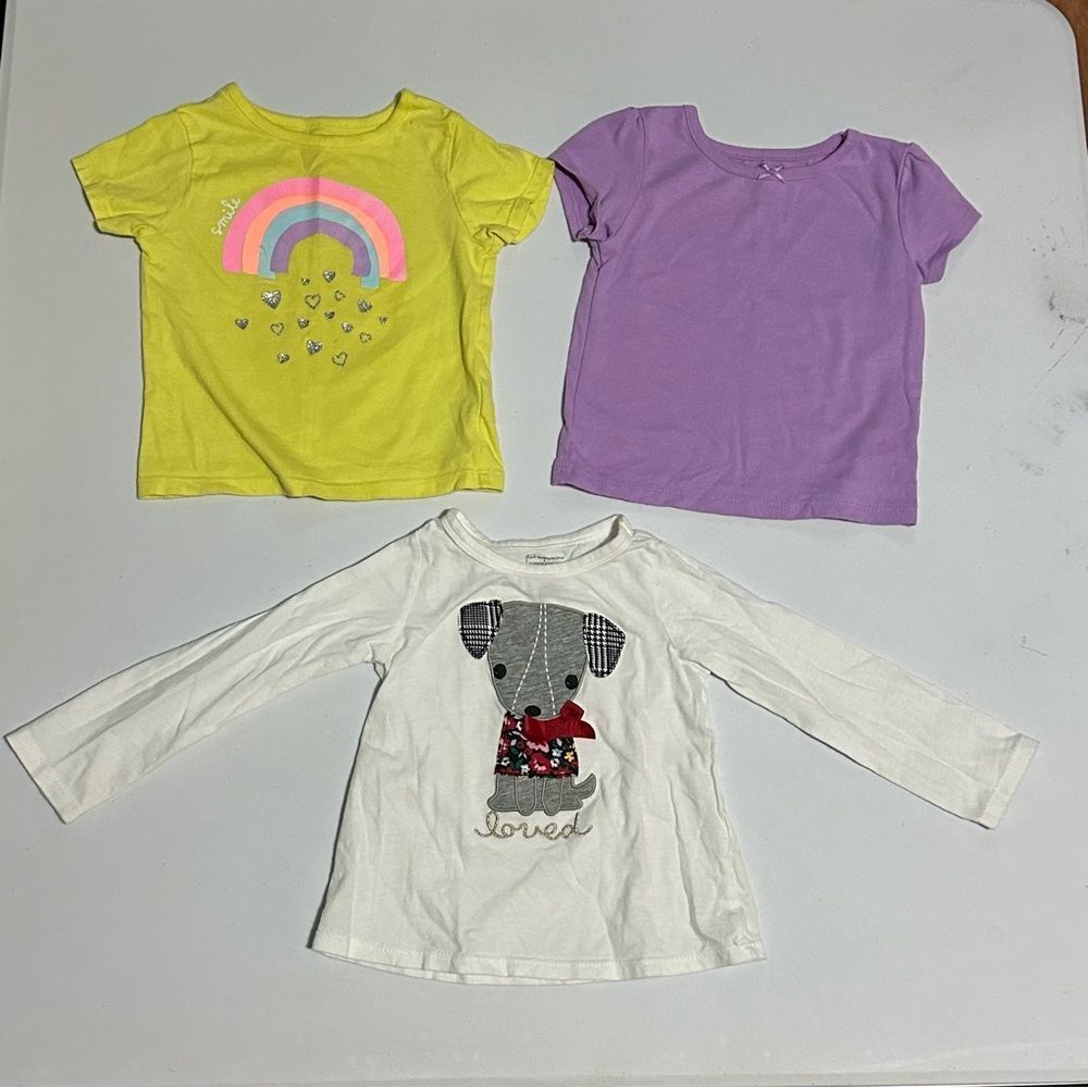 Toddler girls t-shirts lot size 24 months